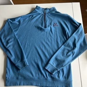 Peter Millar golf quarter zip with Valhalla logo